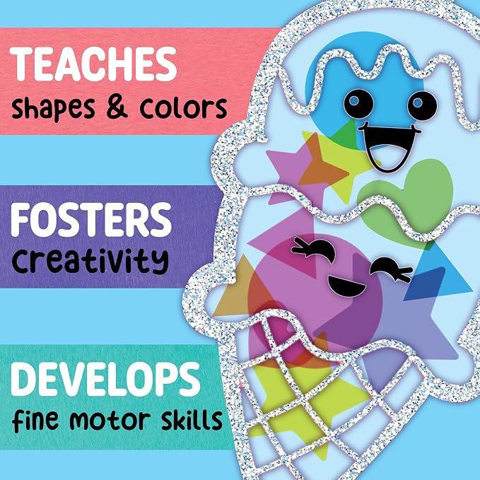 Creativity for Kids Sticker Sun Catchers Mini Craft Kit: Create 2 Suncatchers - Image 6