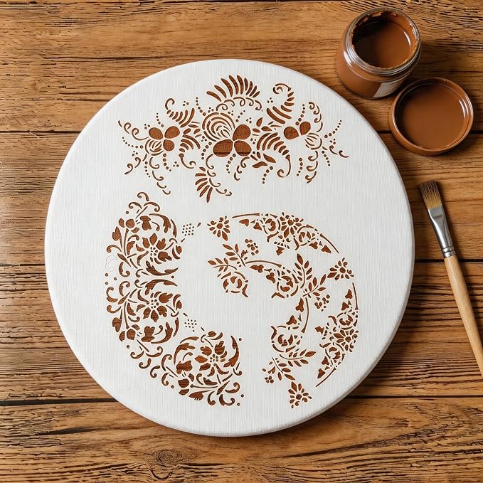 TIAMECH A4 Reusable Flower Lace Stencil - Image 8
