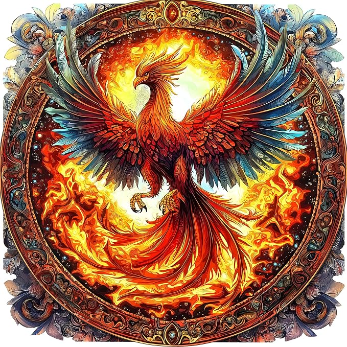 MINIWAN Phoenix Rising 500 Piece Puzzle by MINIWAN