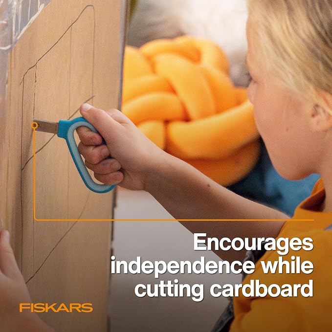 Fiskars Kids Cardboard Creator – Safer Cardboard Cutting Tool - Image 2