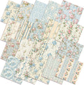 HunnmingRe 20 Pcs 10''x10'' Spring Floral Quilting Fabric Square Watercolor by HunnmingRe