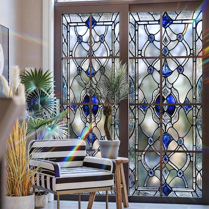 Stained Glass Window Privacy Film Static Cling - Image 3
