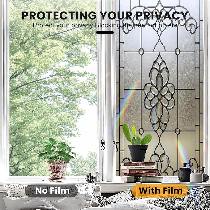 Stained Glass Window Privacy Film Static Cling - Image 5