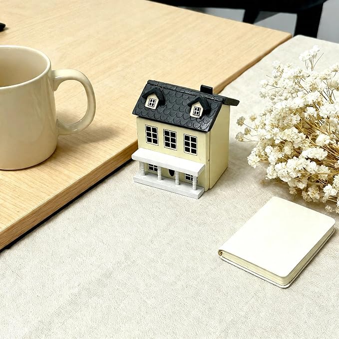 Miniature Villa Model Wooden Tiny House Compact Dollhouse Mini House Storage - Image 5