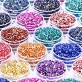 12 Box Crushed Glass Craft Glitter Fine by DIYCICO