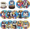 Bulerrylulu 12 Pcs Cat Diamond Painting Coasters Kits by Bulerrylulu