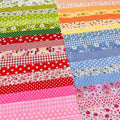 Cotton Fabric DIY Making Supplies Quilting Patchwork Fabric Fat Quarter Bundles by Antetek