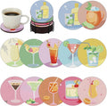 Bulerrylulu 12 Pcs Cocktail Diamond Painting Coasters Kits by Bulerrylulu