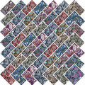 8" 50pcs Cotton Fabric Squares for Sewing Quilting SuppliesDark Paisley | Good by newamishquilt