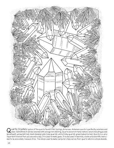 Rocks, Minerals & Crystals: A Coloring & Collecting Book - Image 4