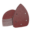 80 Grit Mouse Sander Sandpaper, Jamiikury 5 Hole Detail Sander Sandpaper Palm Sander Paper Mouse Sanding Pads Hook and Loop Sanding Sheets - Pack of 50