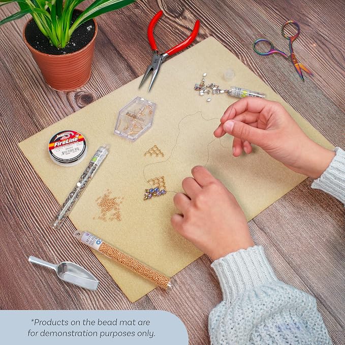 The Beadsmith Beading Mats Set | Double-Sided Stringing Work Mats, Wrinkle-Free - Image 3