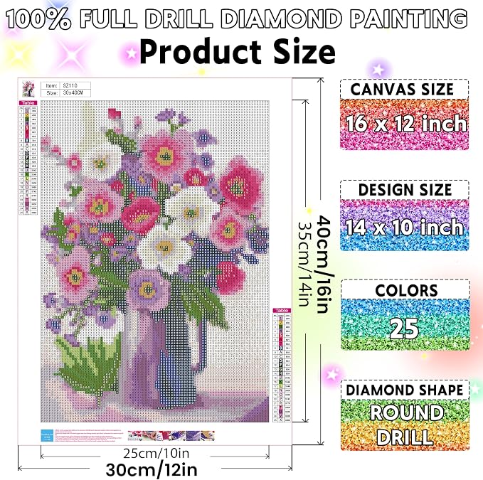 Ausanrl Flower Diamond Painting Kits - Image 4
