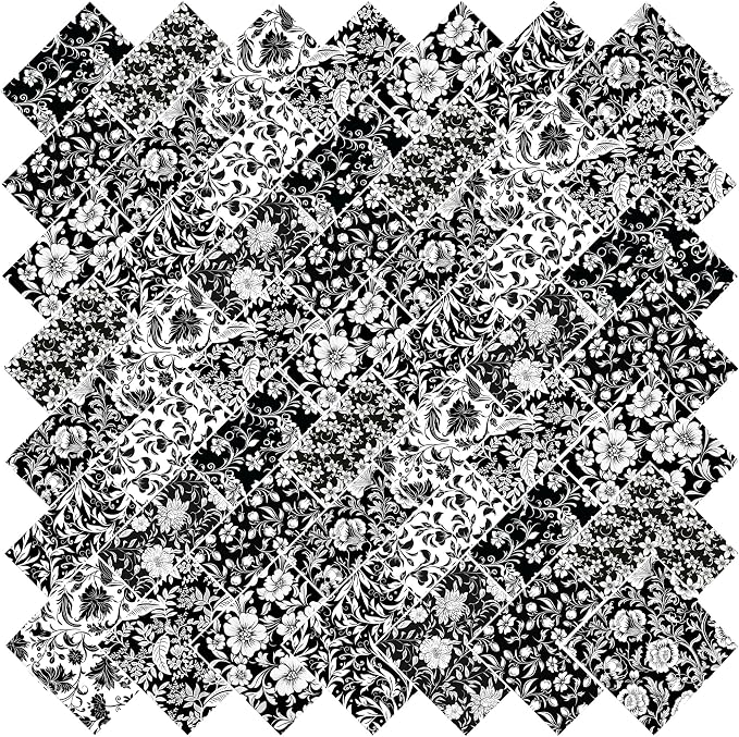 5"x5" 50pcs Cotton Fabric Squares by newamishquilt