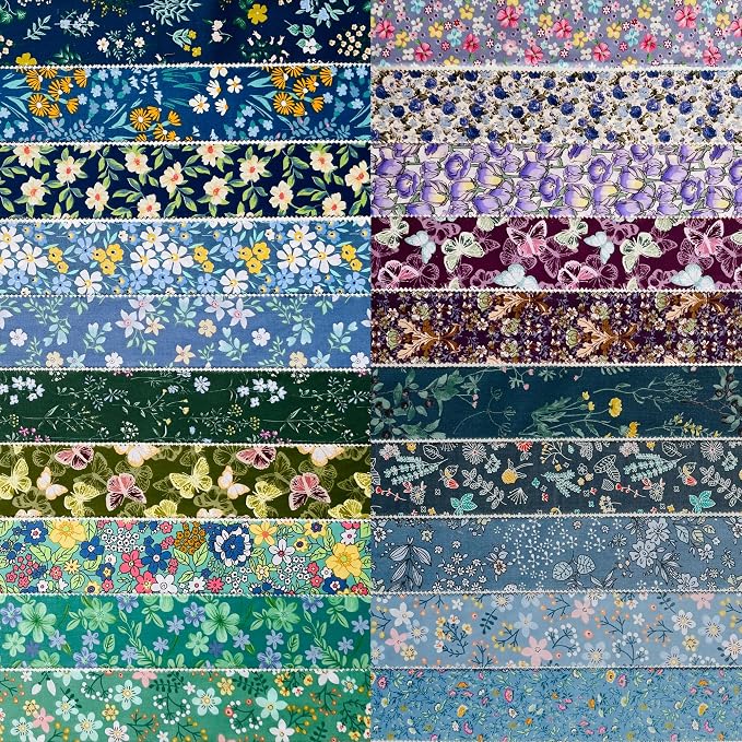 40 Strip Jelly Roll Fabric Strips - Image 4