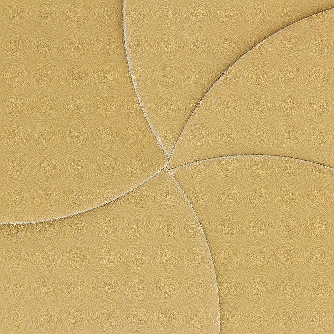 Dura-Gold Premium 240 Grit 6" Gold Sandpaper Discs, No Hole Pattern Dustless, Box of 50, Hook & Loop Backing for DA Sander, Finishing Coarse Sanding Abrasive Automotive Paint, Woodworking Wood, Metal