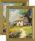 eletecpro 8x10 Vintage Picture Frame, Glass Cover, Horizontal or Vertical by eletecpro