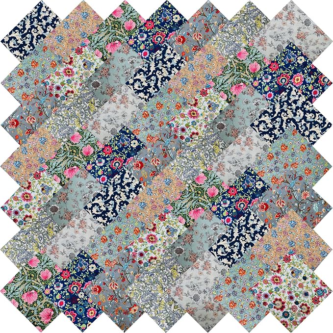 10"x10" 50pcs Cotton Fabric Squares by newamishquilt