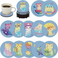Bulerrylulu 12 Pcs Cat Diamond Painting Coasters Kits by Bulerrylulu