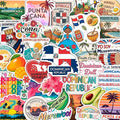 100Pcs Dominican Republic Stickers by BulbaCraft