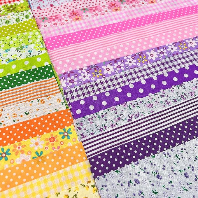 Cotton Fabric DIY Making Supplies Quilting Patchwork Fabric Fat Quarter Bundles - Image 3