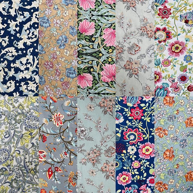 10"x10" 50pcs Cotton Fabric Squares - Image 3