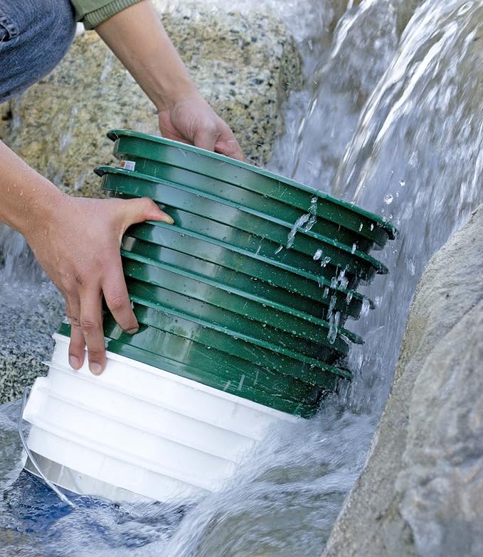 SE 9-Piece Patented 13.25-Inch Wide Stackable Sifting Pan Set - Image 3