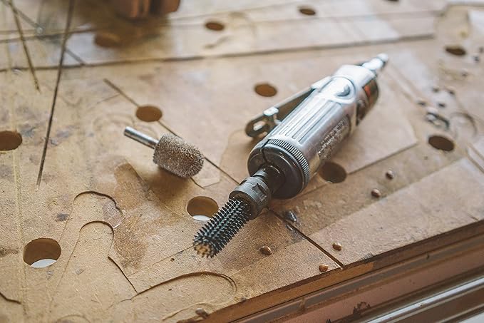 Kutzall Original Ball Nose Rotary Burr, 1⁄4" Shaft, Coarse - Wood Carving Bit for Bosch, DeWalt, Milwaukee. Abrasive Tungsten Carbide, 3⁄4" (19mm) Dia. X 1-1⁄8" (28.5mm) Length, BN-34