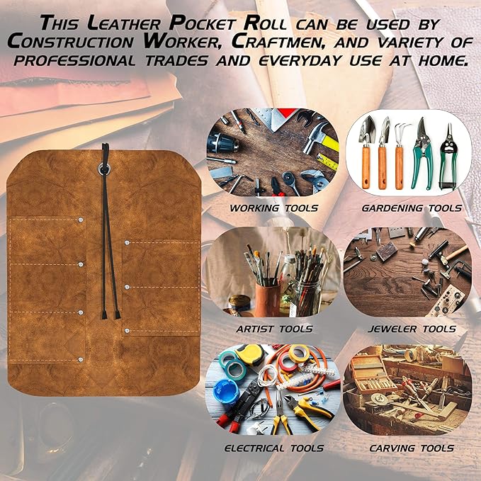 UJ Ramelson Pocket Leather Tool Roll
