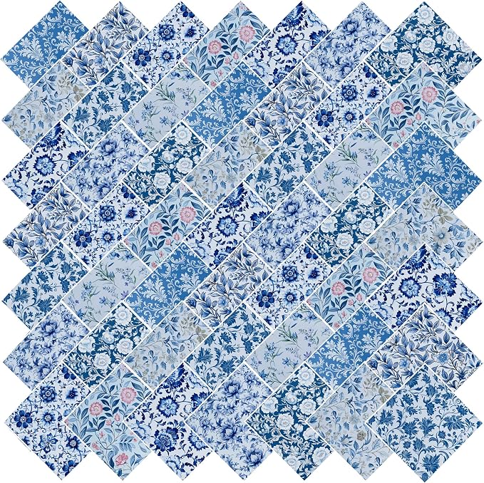 5"x5"50pcs Cotton Fabric Squares by newamishquilt