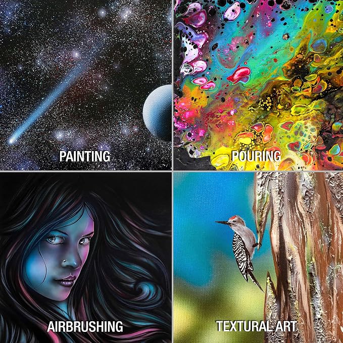 U.S. Art Supply 11 X 14 Inch Black Art Canvas Board Panels 6 Pack - Image 6
