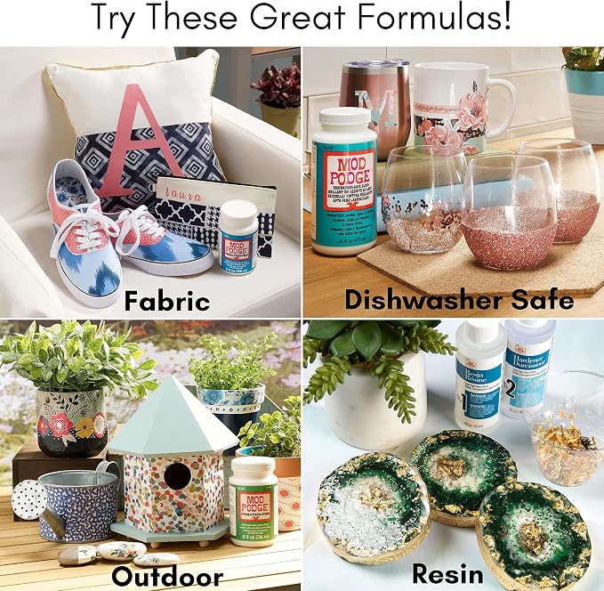 Mod Podge Matte Sealer, Glue & Finish: All-in-One Craft Solution- Quick Dry - Image 3