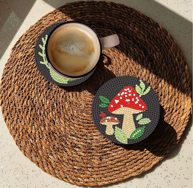 Bulerrylulu 6 Pcs Diamond Painting Coasters Kits - Image 4