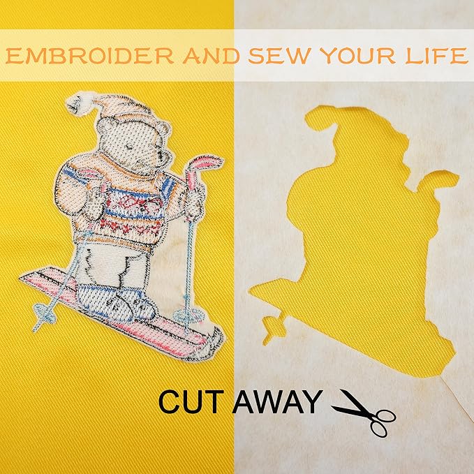 New Brothread Cut Away Machine Embroidery Stabilizer Backing 10"x12" - Image 6