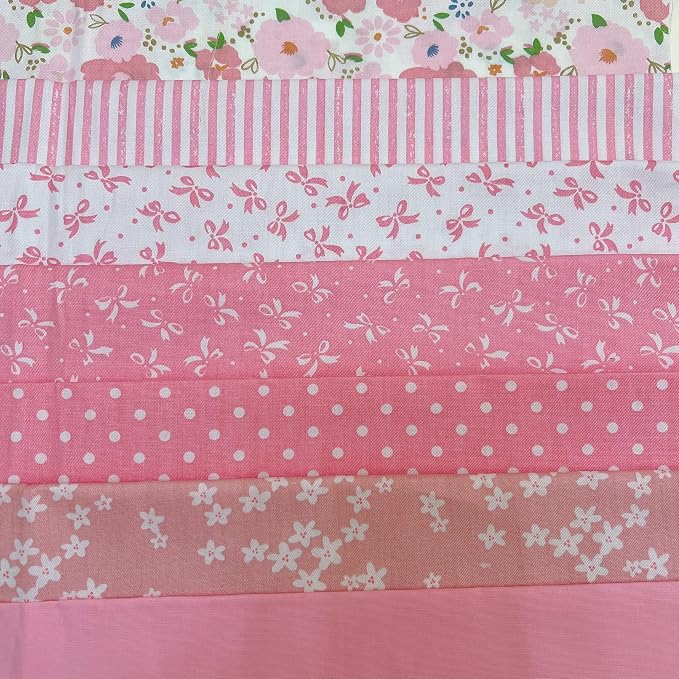 Cotton Fabric DIY Making Supplies Quilting Patchwork Fabric Fat Quarter Bundles by Antetek
