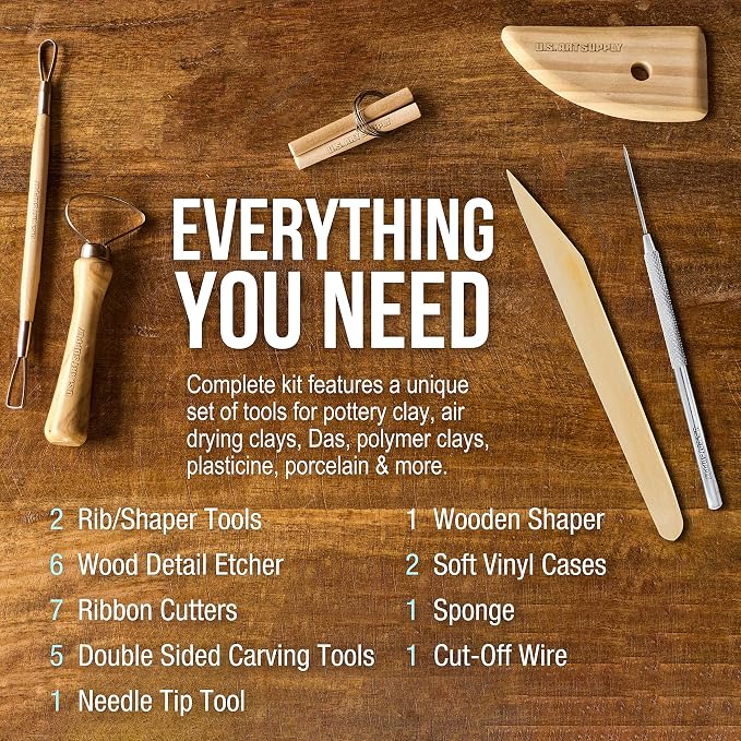 U.S. Art Supply Pottery & Clay Tools Sets - Image 4