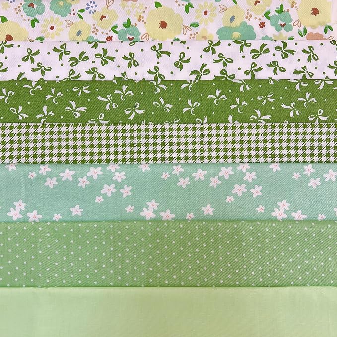 Cotton Fabric DIY Making Supplies Quilting Patchwork Fabric Fat Quarter Bundles by Antetek