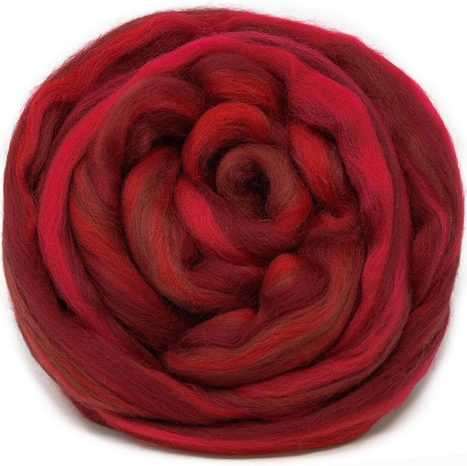 Living Dreams Yarn Festival Merino Wool Fiber. Colorful Combed top roving by LivingDreamsYarn