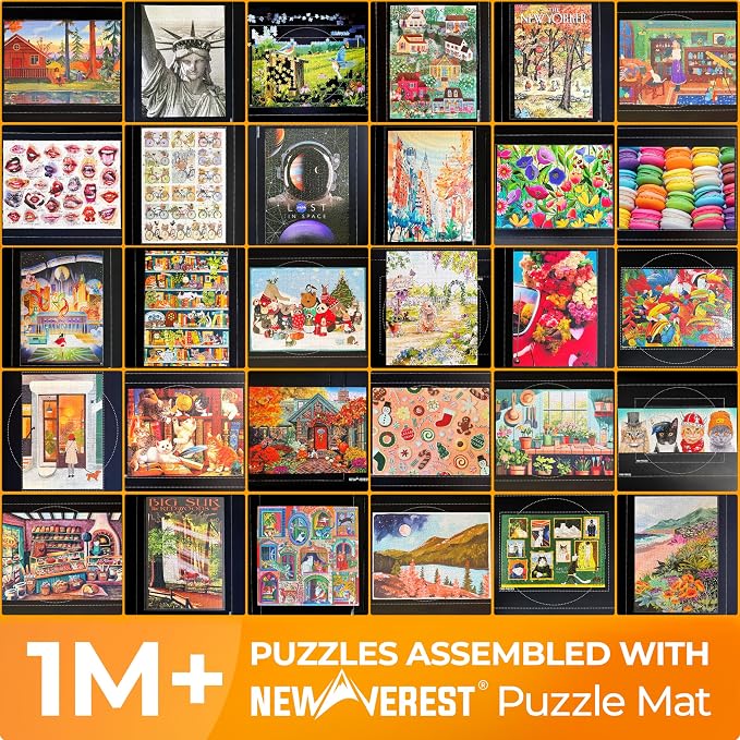 Newverest Jigsaw Puzzle Mat Roll Up, Saver Pad 55” x 35.5” Portable Keeper Up - Image 2