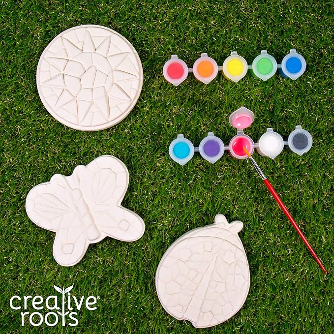 Creative Roots Paint Your Own Butterfly, Ladybug & Sun Stepping Stone by - Image 3