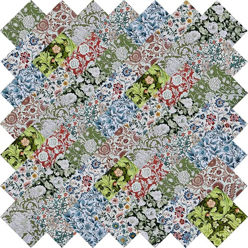 10"x10" 50pcs Cotton Fabric Squares by newamishquilt