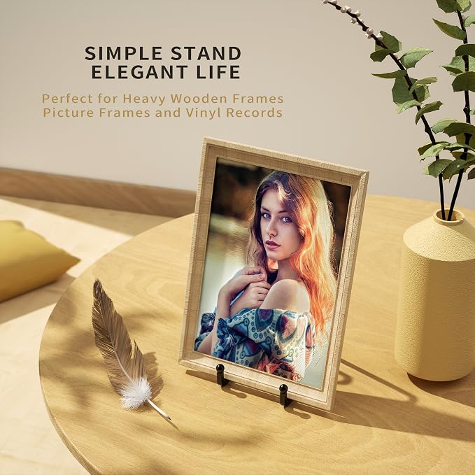 6 Inch Metal Square Picture Frame Easel Stands - Image 3